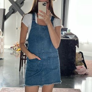 Jean overall dress